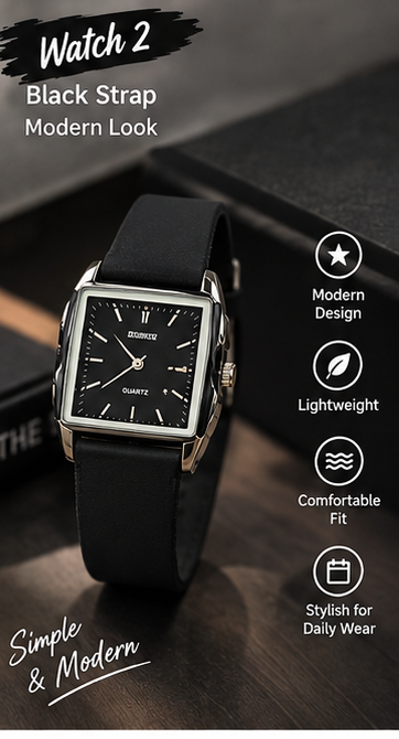Stylish Men's & Unisex Quartz Watches – Classic & Casual Wristwatch Collection  Copy title