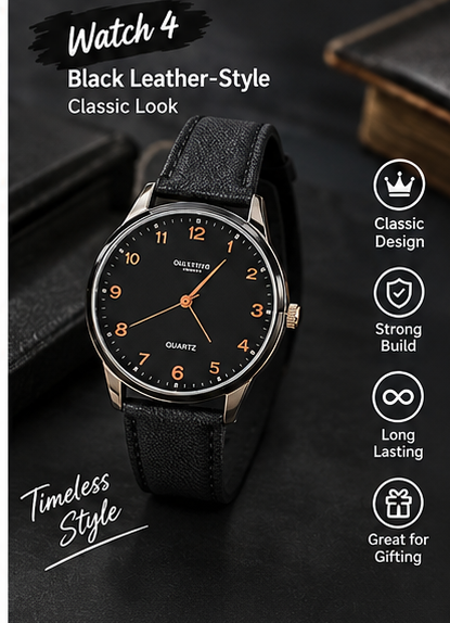 Stylish Men's & Unisex Quartz Watches – Classic & Casual Wristwatch Collection  Copy title